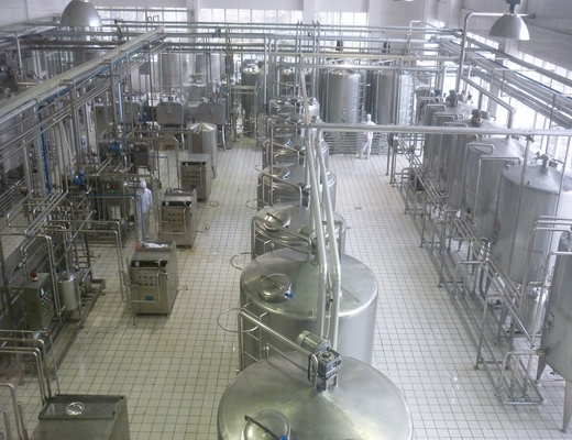 12000KG 용량과 포지 패키지와 함께 맛있는 요구르트 생산 라인
