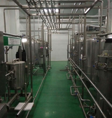 신선한 액체 우유 턴키 프로젝트용 용량 500L-10000L 맛있는 요구르트 처리 라인