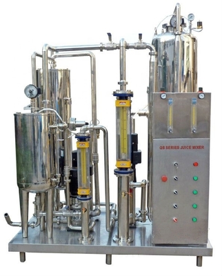 2000L/H 완전 자동 3 탱크 탄산 음료 혼합 기계 99.9% CO2 순수