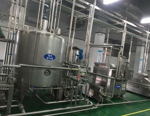 스테인리스 스틸 304/316 60kw UHT 우유 가공 공장