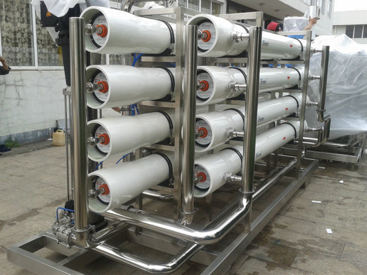 1250 kg 스테인리스 스틸 304 대용량 5000L/H 스키드 장착 RO 처리 시스템