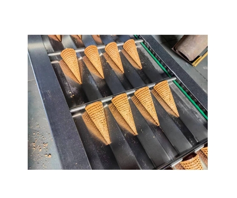 2.2kw 계란 와플 제조 기계 아이스크림 와플 컵 제조 라인