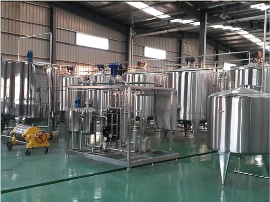 8500KG 완전 자동 1000L/H 신선한 사탕수수 주스 생산 공장