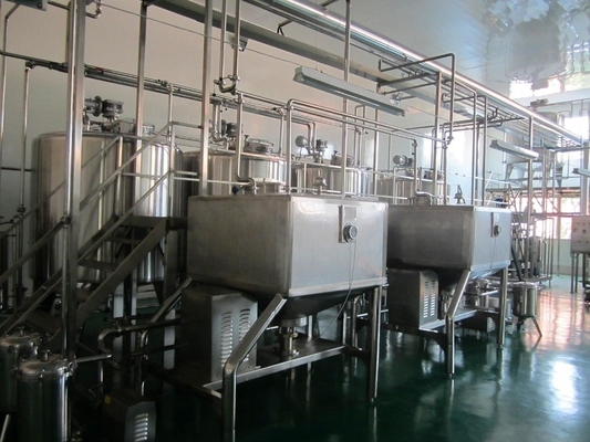 18000KG 식품 음료 UHT 파스터라이즈 된 우유 생산 라인