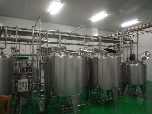 18000KG 식품 음료 UHT 파스터라이즈 된 우유 생산 라인