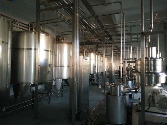 2000-60000kg 바쁜 공장에 대한 완전 자동 알몬드 우유 생산 라인