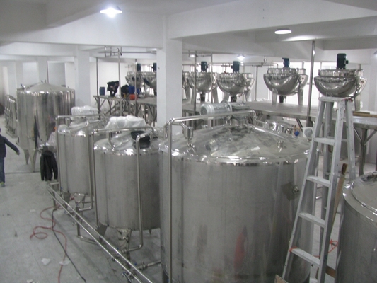 사용자 정의 3000L / H 블루베리 음료 과일 푸레 과일 햄 생산 라인