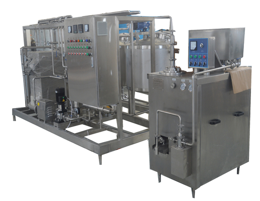 콤팩트 디자인 8000KG 산업용 미니 스케일 200L/H 맛있는 아이스크림 처리 라인