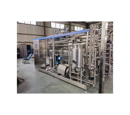 전압 380V/440V PLC 제어 튜브 우유 가공 라인을 위한 파스터라이저