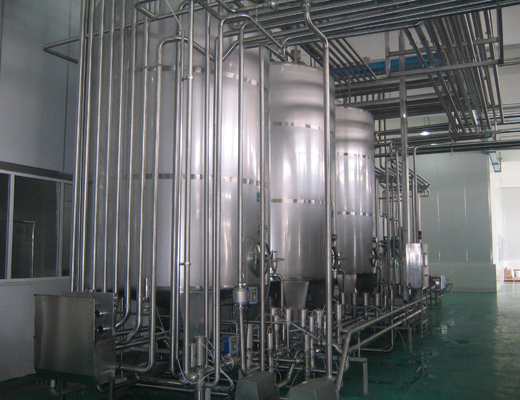 2000-60000kg 식품 음료 기능을 위한 1000L 우유 가공 공장
