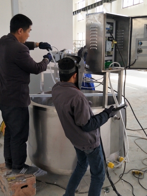 가공 라인 500L 오발형 치즈 VAT 450kg 용량