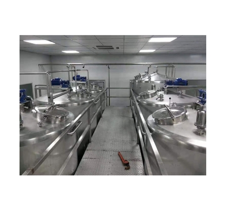 2000 KG UHT 첨단 기술로 된 우유 가공 및 포장 라인