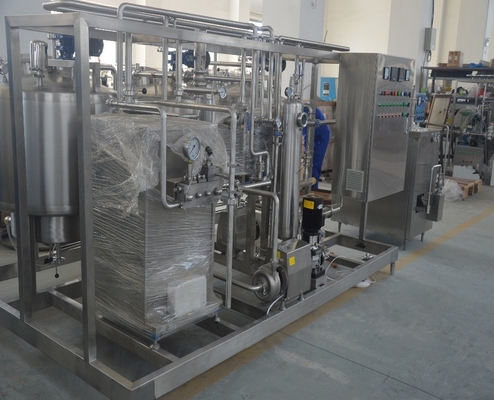 380V/440V 전압 농장용 작은 규모 50-300L/H 젤라토 아이스크림 생산 라인