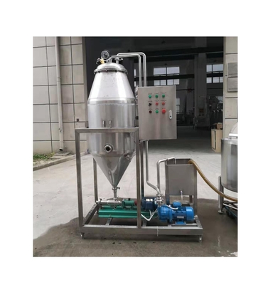 2.5-15kw 제조 공장에서 우유 음료의 공기를 제거하기 위한 진공 디가저 탱크