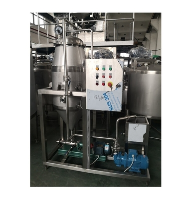 2.5-15kw 제조 공장에서 우유 음료의 공기를 제거하기 위한 진공 디가저 탱크