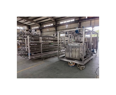 입수 온도 20-30°C 농축 과일 퓨레 튜브 튜브 살균기 2500 KG
