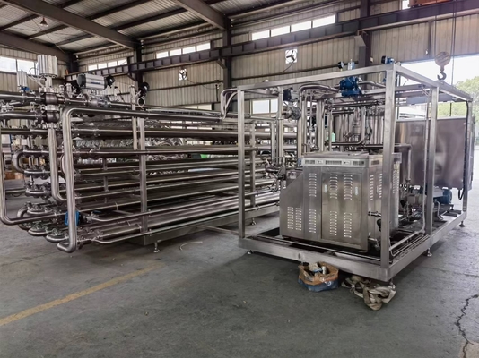 입수 온도 20-30°C 농축 과일 퓨레 튜브 튜브 살균기 2500 KG