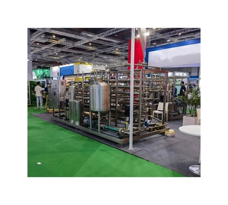 7.5 KW UHT 튜브 인 튜브 살균 기계 농축 된 망고 소재 가공