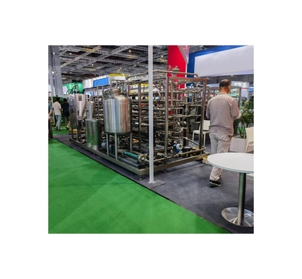 7.5 KW UHT 튜브 인 튜브 살균 기계 농축 된 망고 소재 가공
