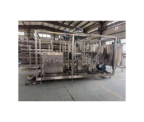 제조 공장 완전 자동 2000kg / h 유관 UHT 살균 기계에서 과일 펄프 튜브