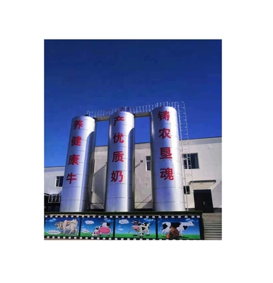 높은 용량 3500 KG 우유 실로 220V / 380V 전압의 야외 저장 탱크
