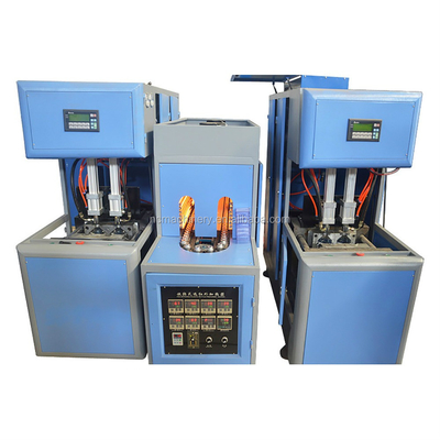 첨단 반 자동 원형 플라스틱 병 제조 기계 부피 크기 0.1-2L PLC MITSUBISHI