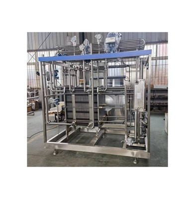8000 KG 용량 판 타입 Uht 우유 처리 라인 35KW 전력 우유 살균기