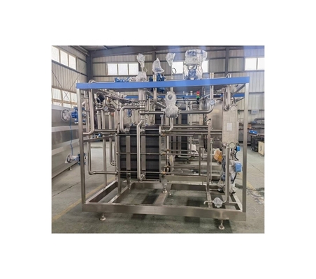 8000 KG 용량 판 타입 Uht 우유 처리 라인 35KW 전력 우유 살균기