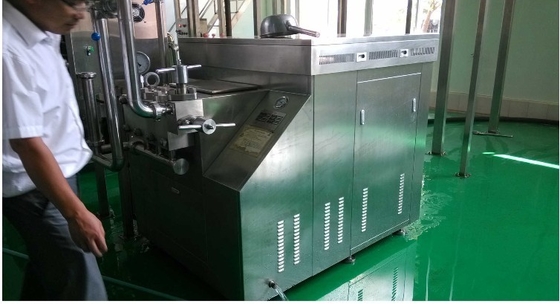 37KW 모터 파워 우유 가공용 고압 호모게니저 기계 종류 5000L/H 25mpa