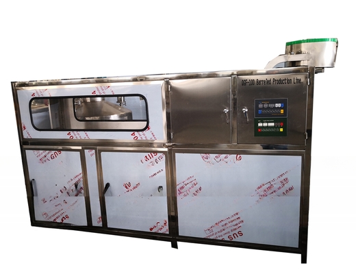 2950X800X1600MM 식품 음료점 5 갤런 드럼 닦기 채우고 덮기 기계