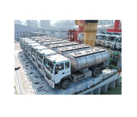 220V/380V/440V 전압 SUS304/316L 고객 요구 사항에 대한 우유 운송 탱크 트럭